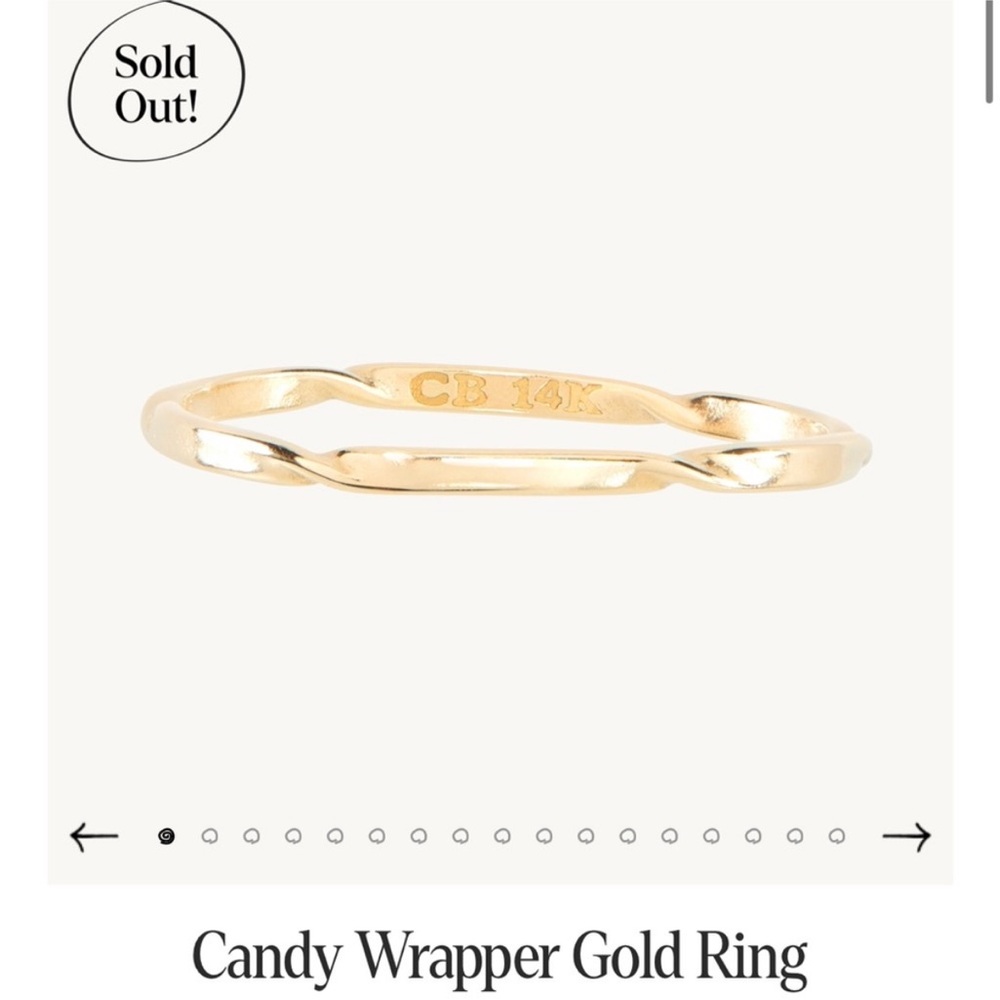 Catbird 14K Candy Wrapper Ring